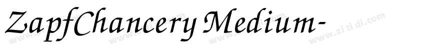 ZapfChancery Medium字体转换
